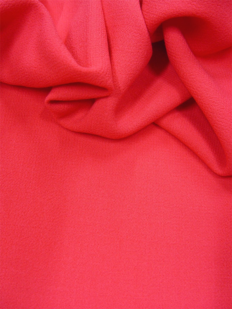 Double Wool Crepe - Plain - Azalée