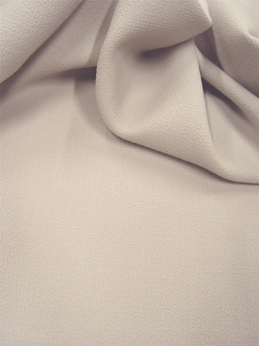 Double Wool Crepe - Plain - Gris Rose