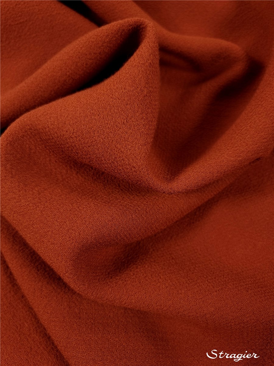 Double Wool Crepe - Plain - Salsa