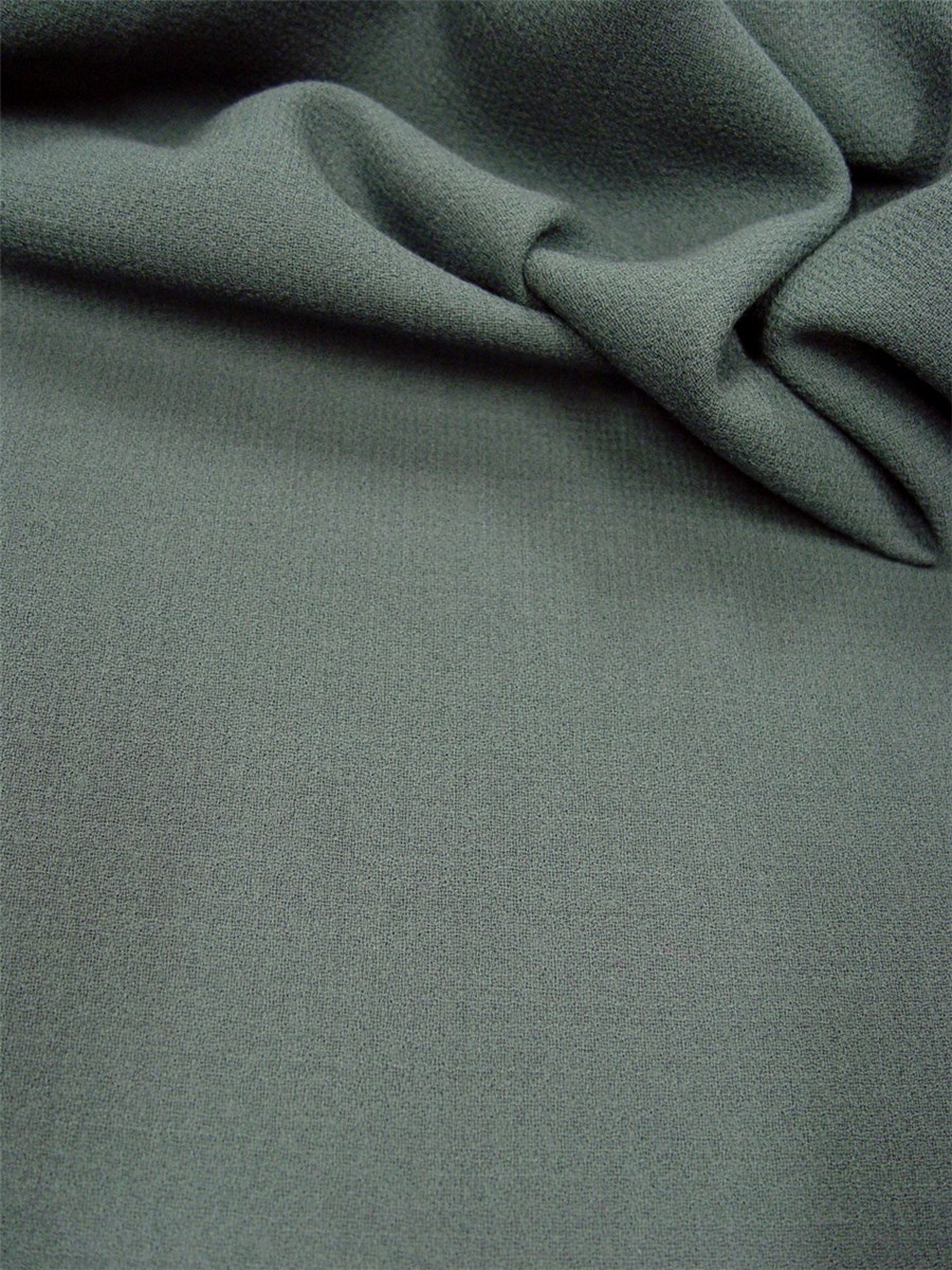 Double Wool Crepe - Plain - Vert Canard