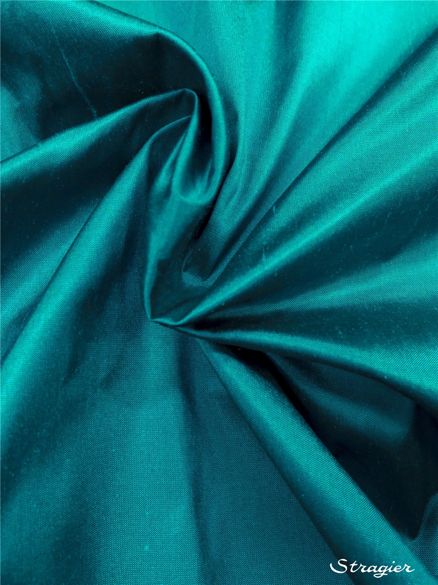 Soie Doupion - 137cm - Uni - Aqua