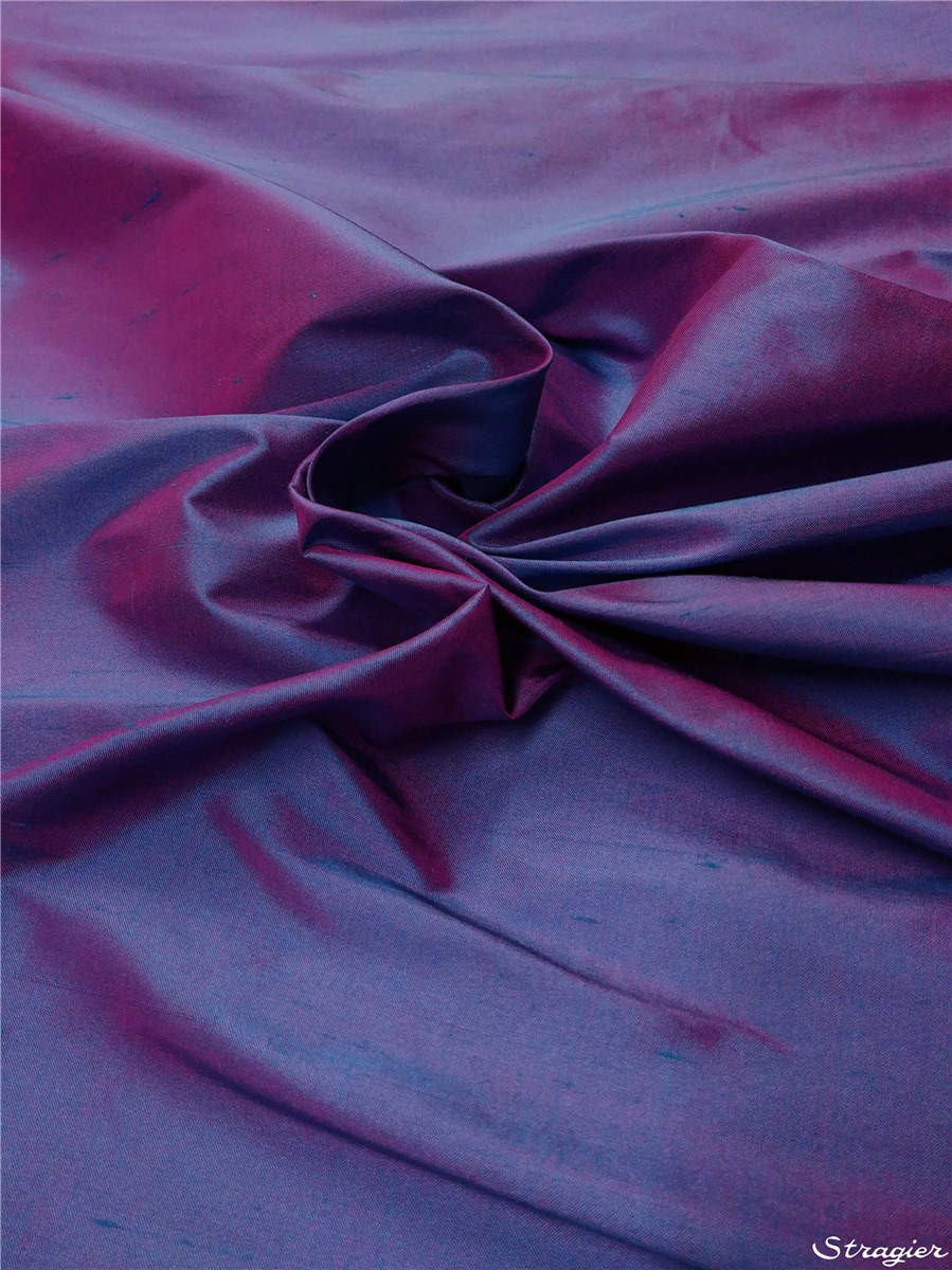 Soie Doupion - 137cm - Uni - Aster