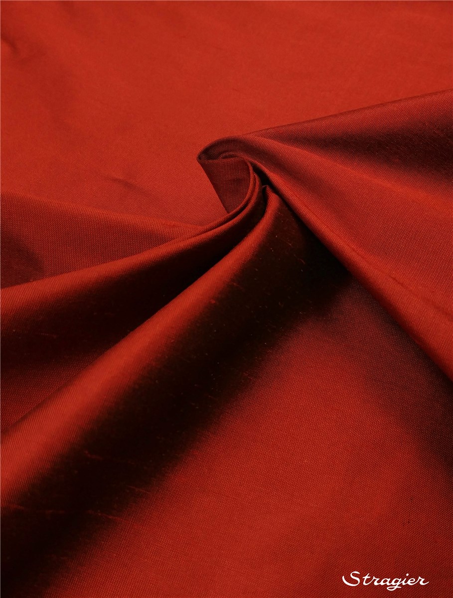 Soie Doupion - 137cm - Uni - Burgundy