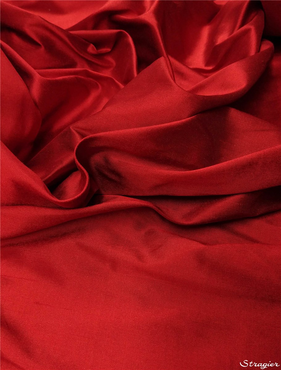 Soie Doupion - 137cm - uni - Cherry 