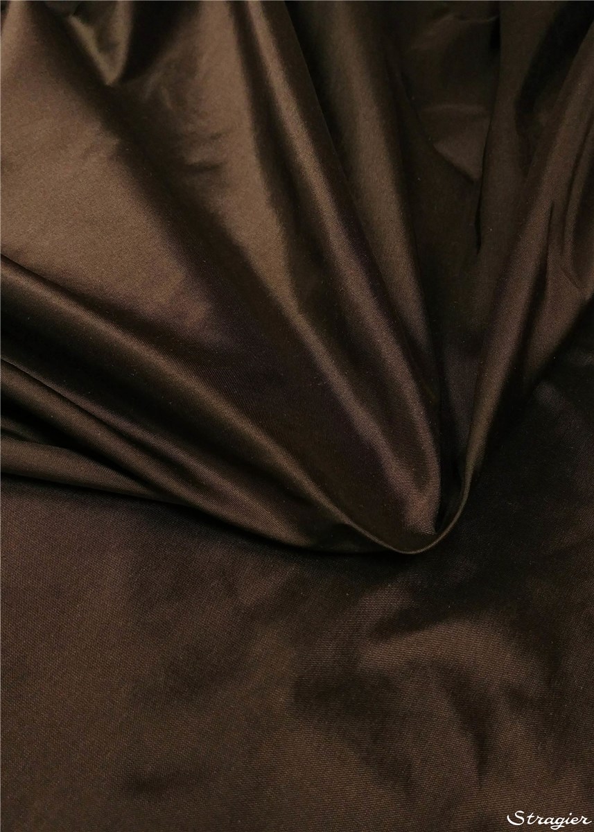 Soie Doupion - 137cm - Uni - Chocolate