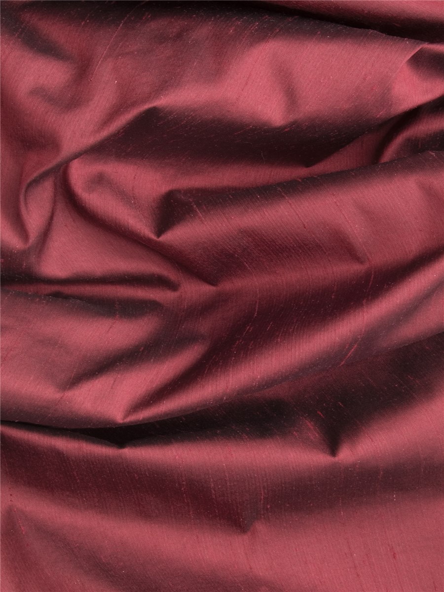 Soie Doupion - 137cm - Uni - Claret