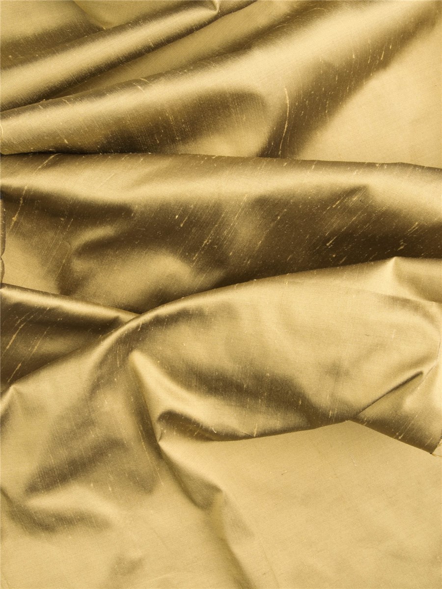 Douppion Silk - 137cm - Plain - Hazel