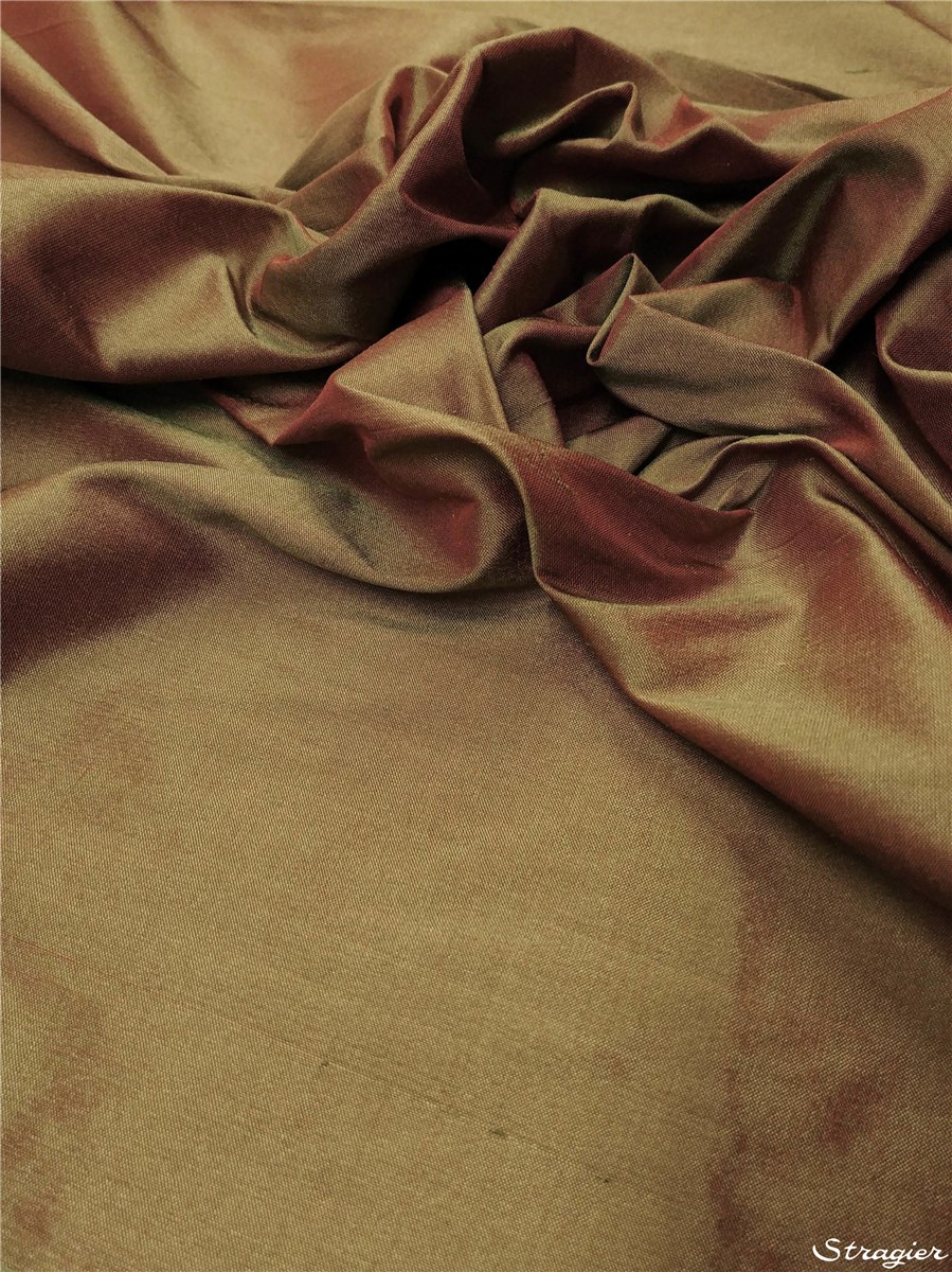 Soie Doupion - 137cm - Uni - Khaki