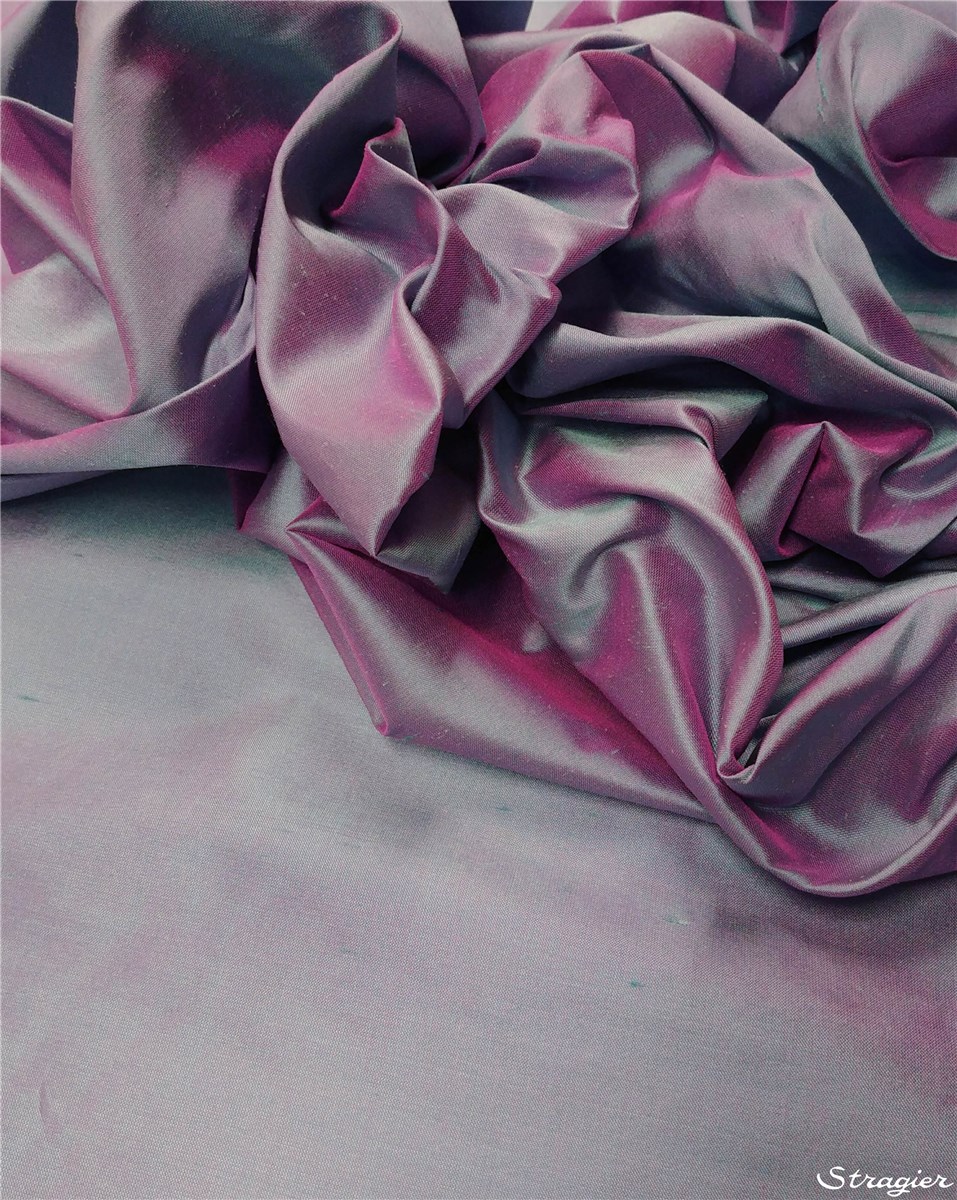 Douppion Silk - 137cm - Plain - Oasis