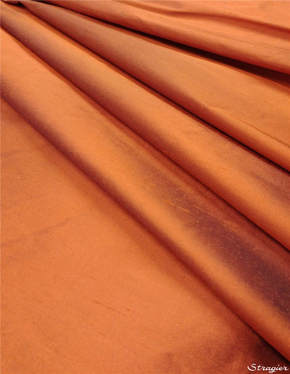 Soie Doupion - 137cm - Uni - Paprika