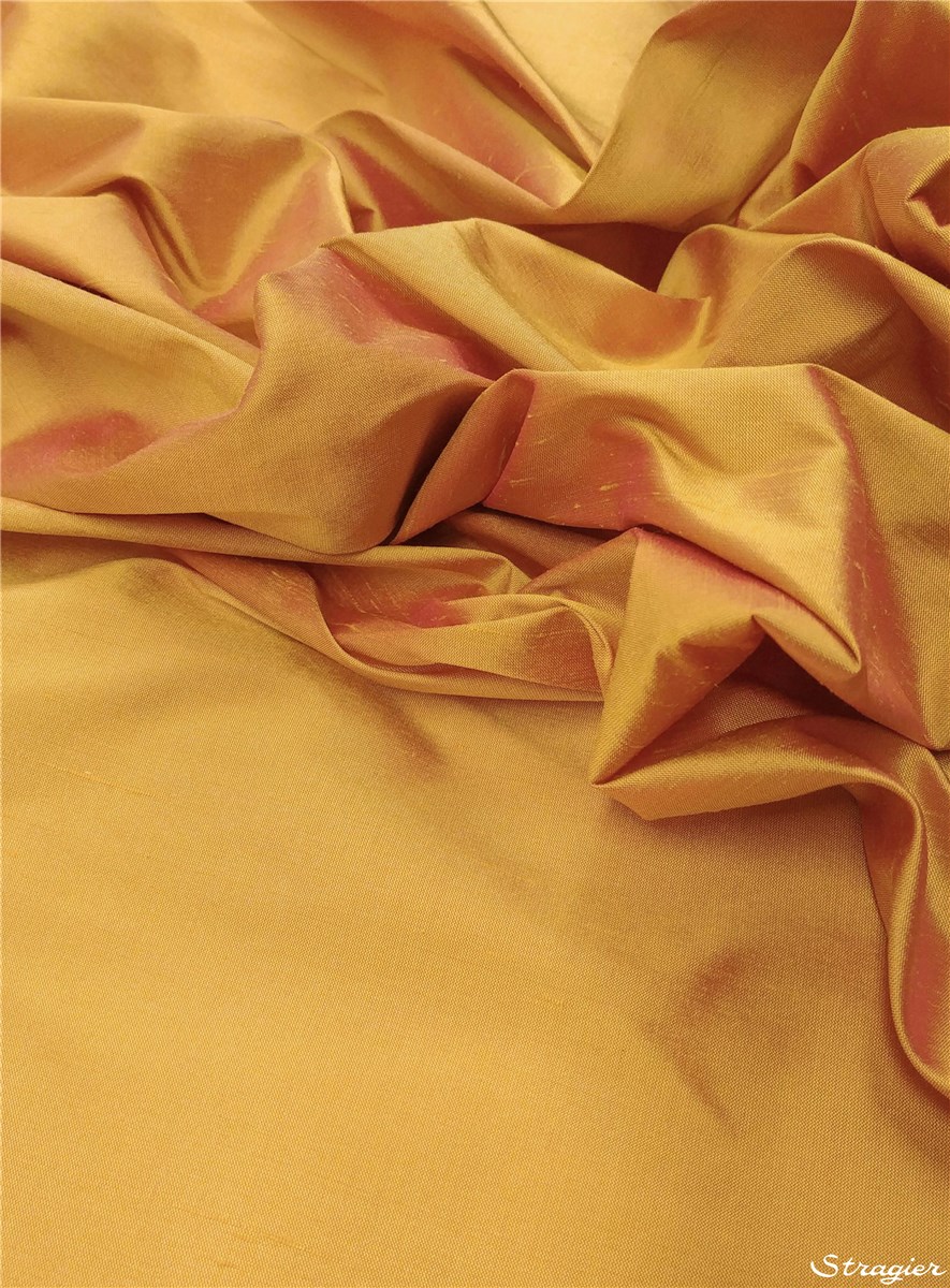 Soie Doupion - 137cm - Uni - Peach
