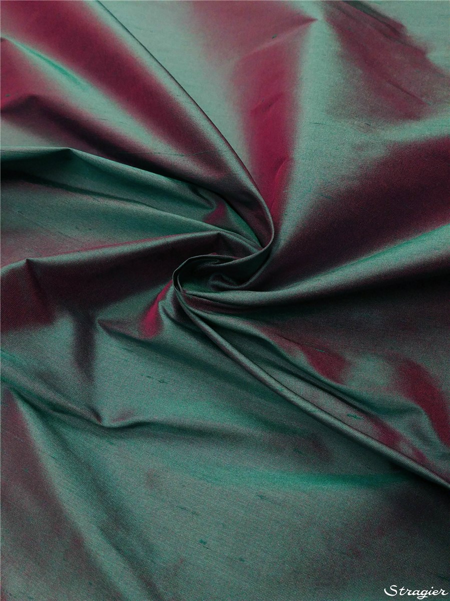 Soie Doupion - 137cm - Uni - Peacock