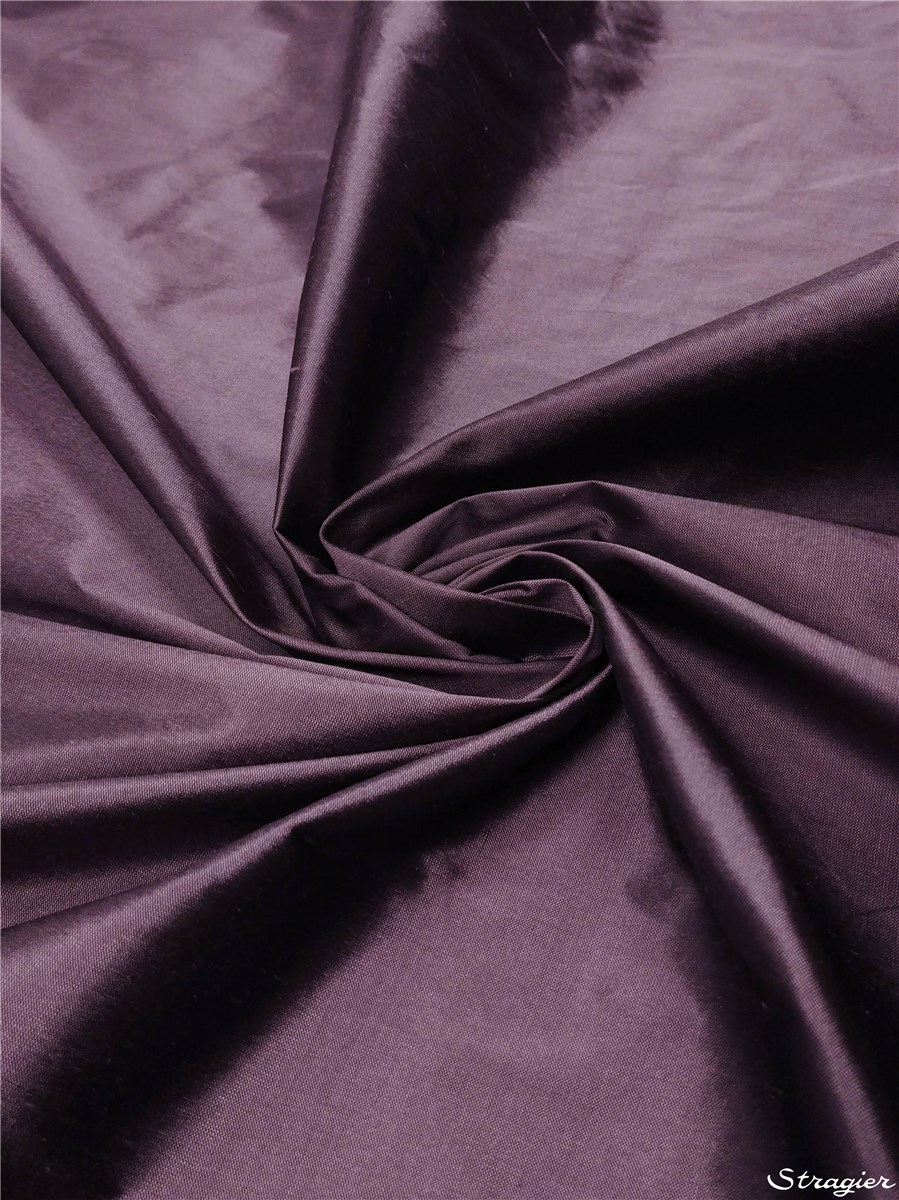 Soie Doupion - 137cm - Uni - Prune