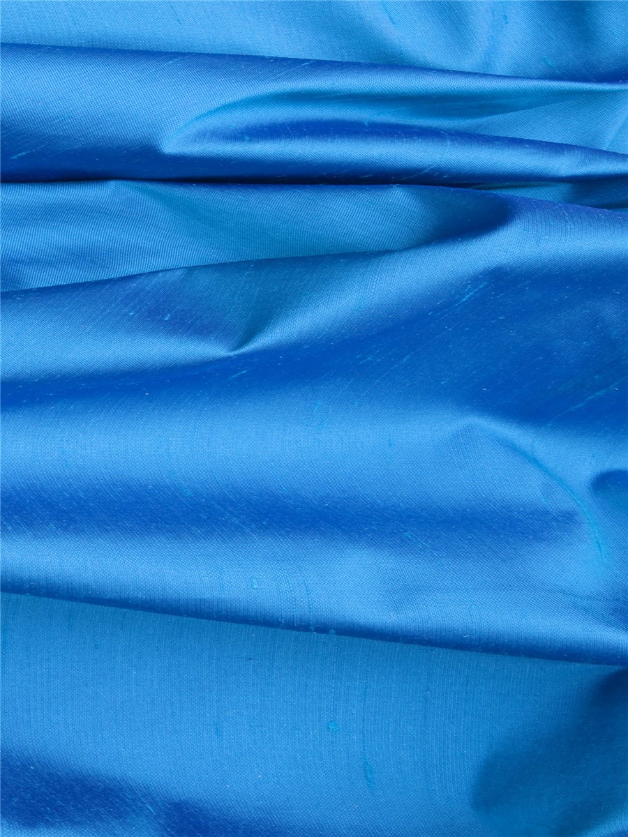 Douppion Silk - 137cm - Plain - Turquoise