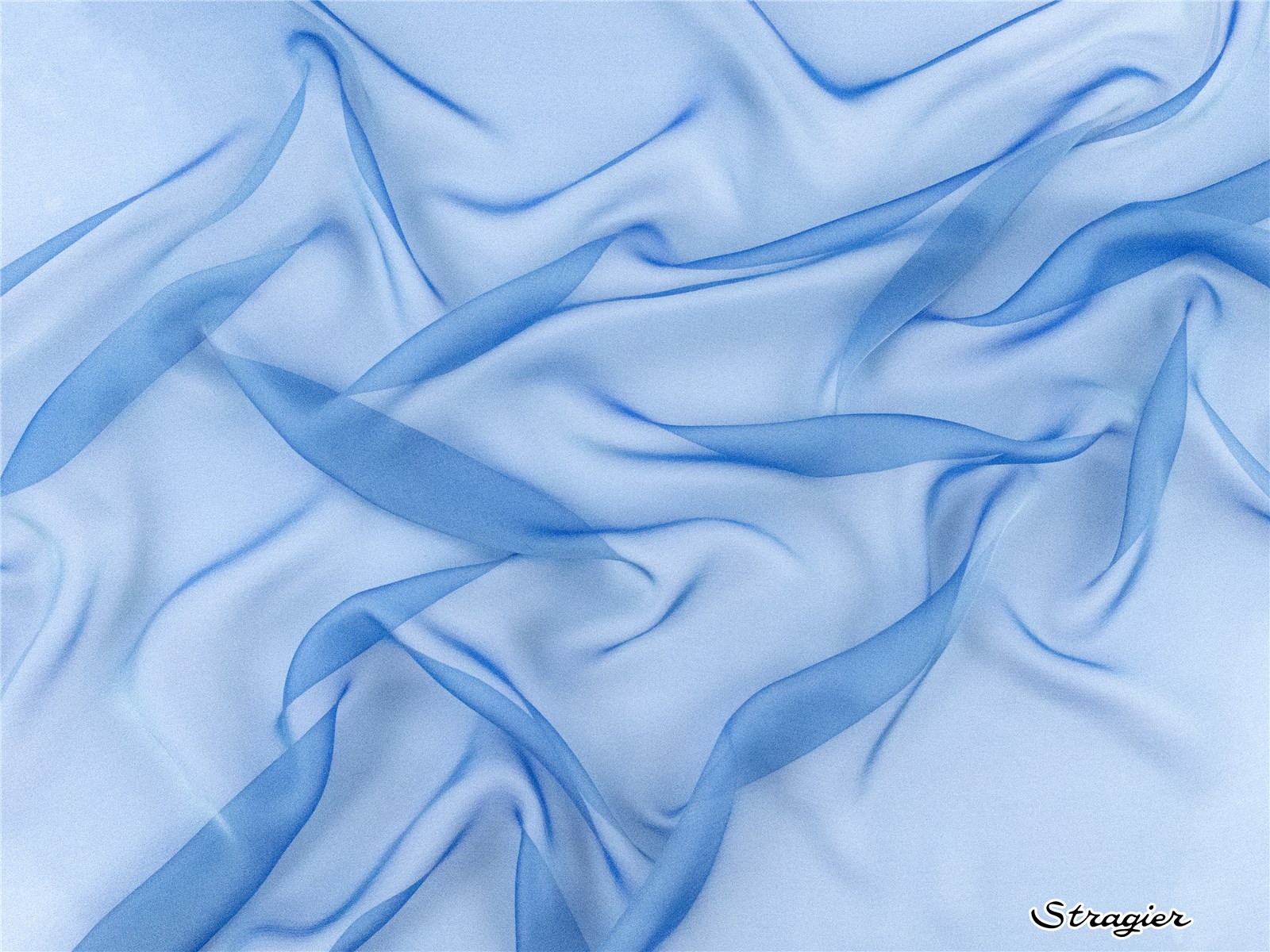 Silk Chiffon - changeant - Plain - Marina