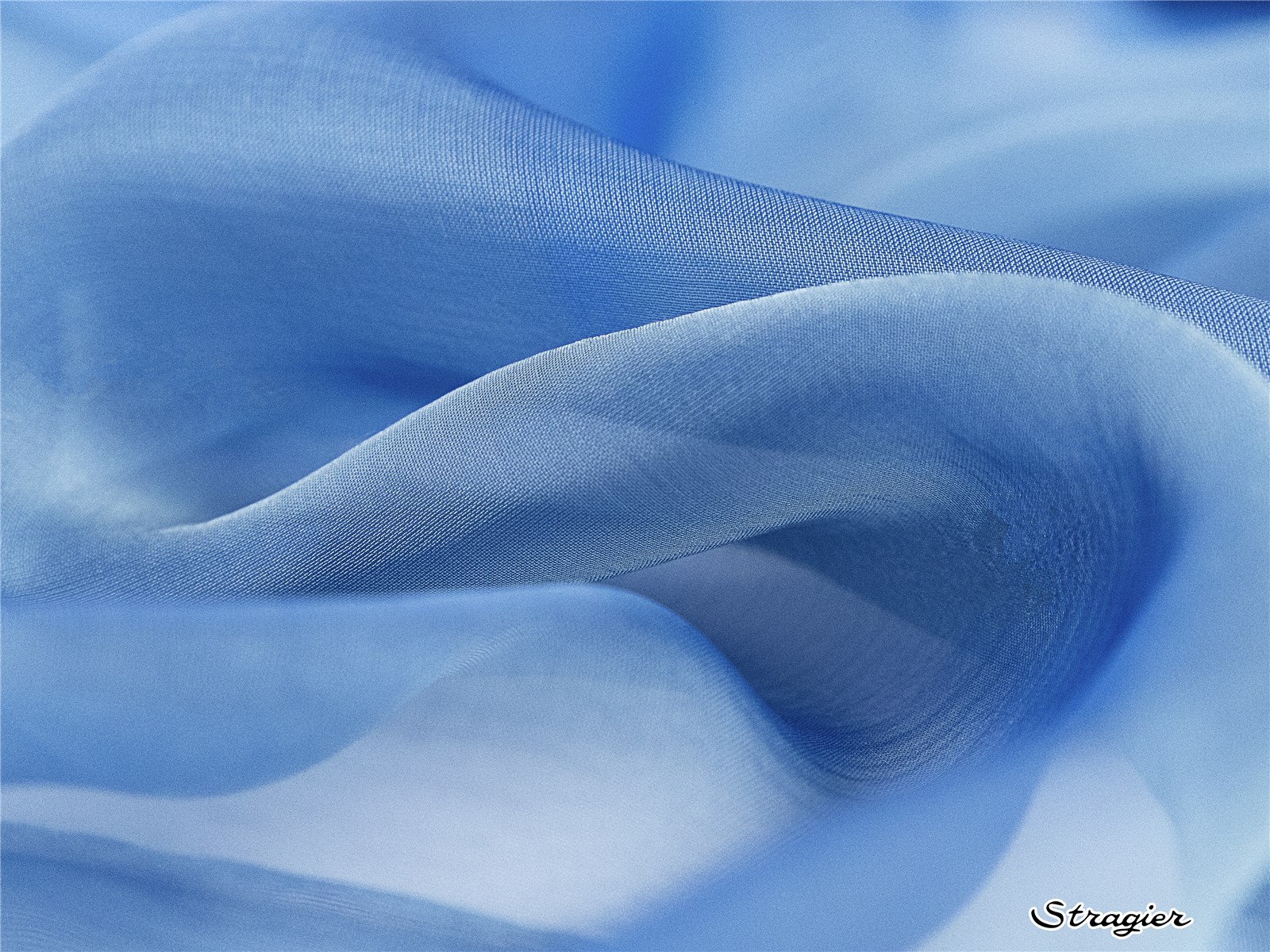 Silk Chiffon - changeant - Plain - Marina