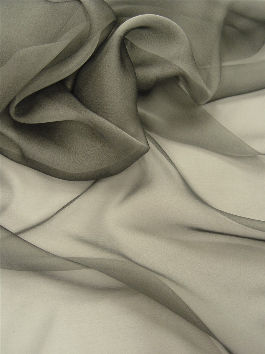 Silk Chiffon - changeant - Plain - Silver