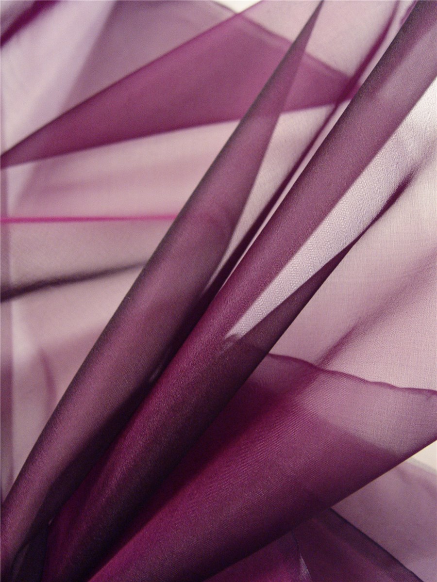 Silk Organza - Plain - Dewberry