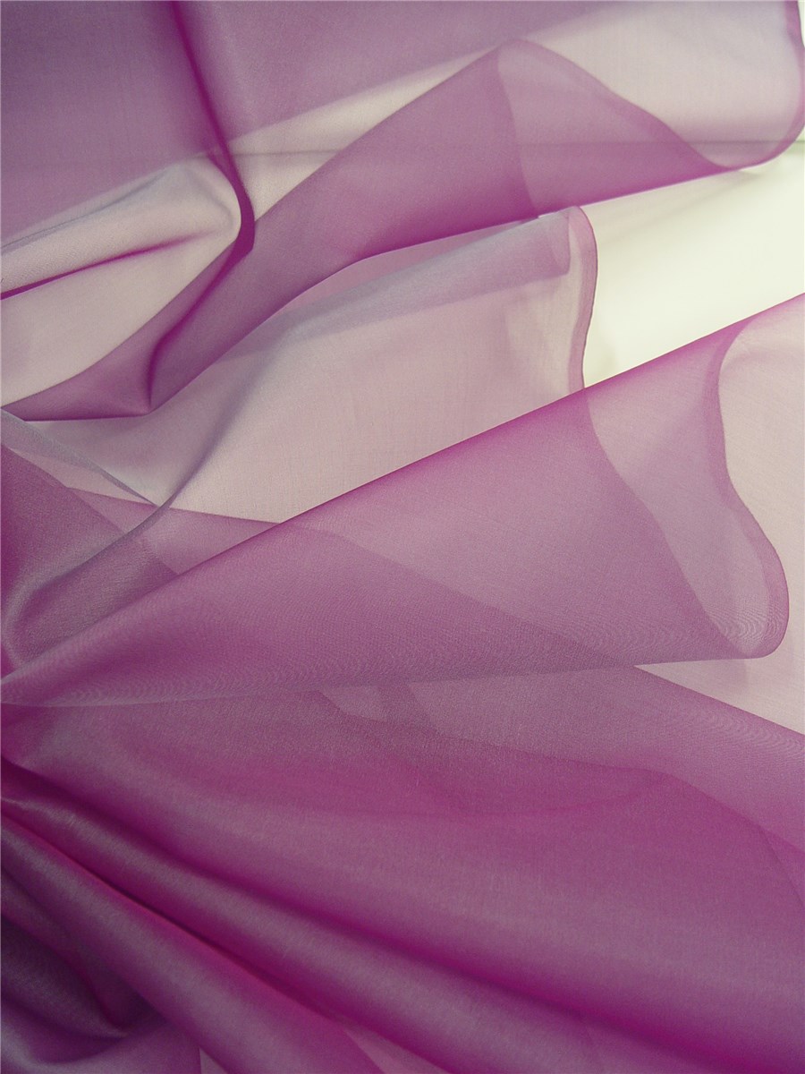 Silk Organza - Plain - Grape