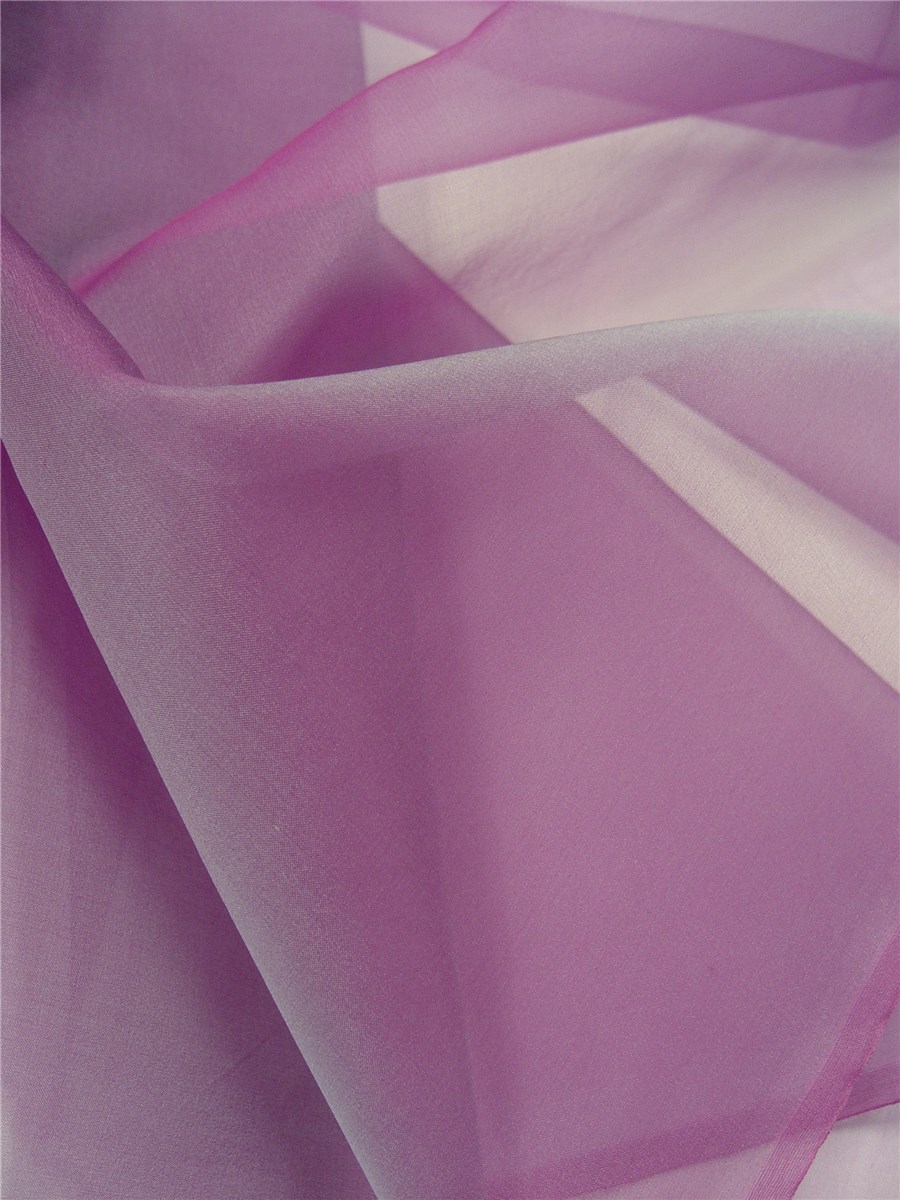 Silk Organza - Plain - Grape