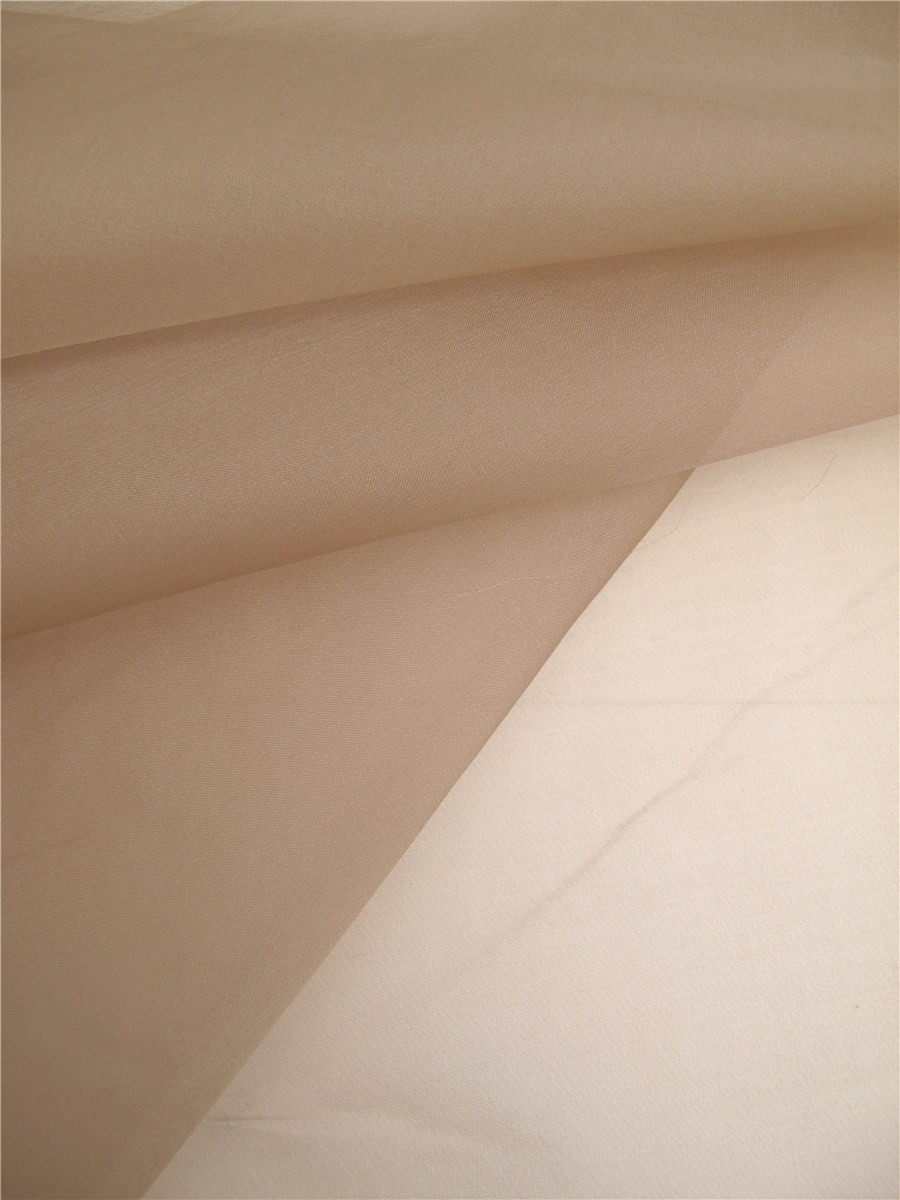 Silk Organza - Plain - Mink