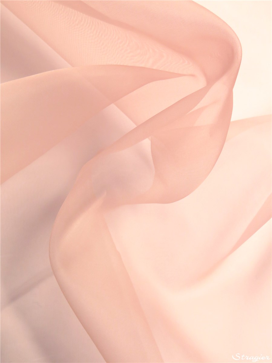 Silk Organza - Plain - Shell