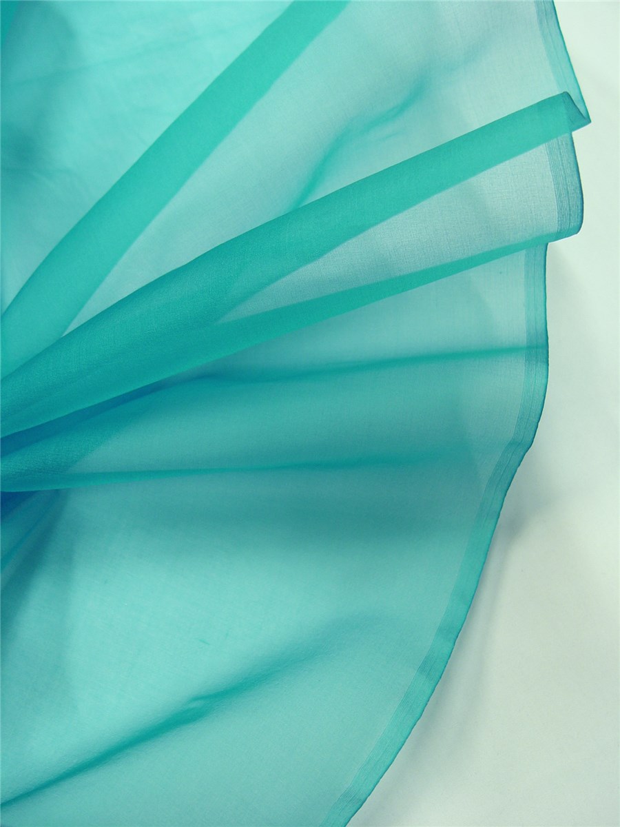 Silk Organza - Plain - Turquoise