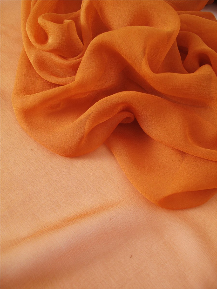 Silk Chiffon - Plain - Butterscotch