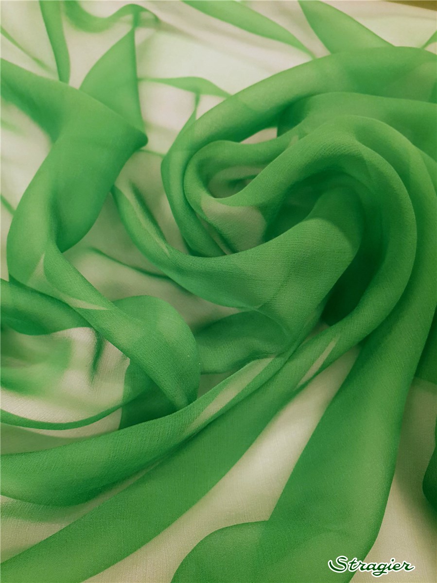 Silk Chiffon - Plain - Emerald