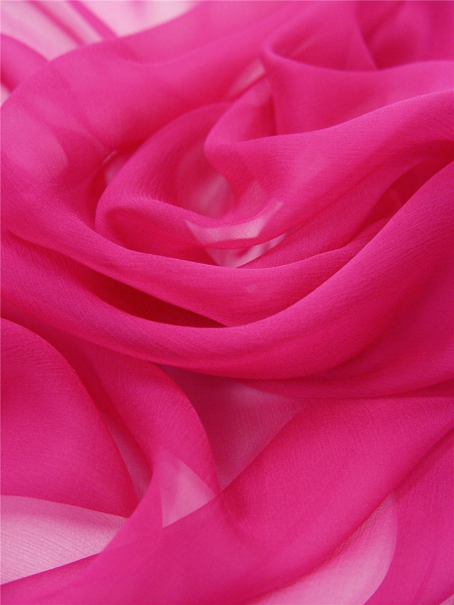Mousseline de Soie - Uni - Fuchsia 
