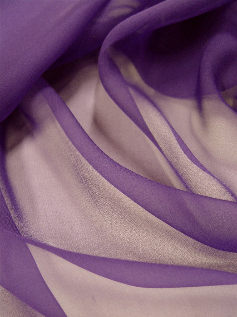 Mousseline de Soie - Uni - Iris