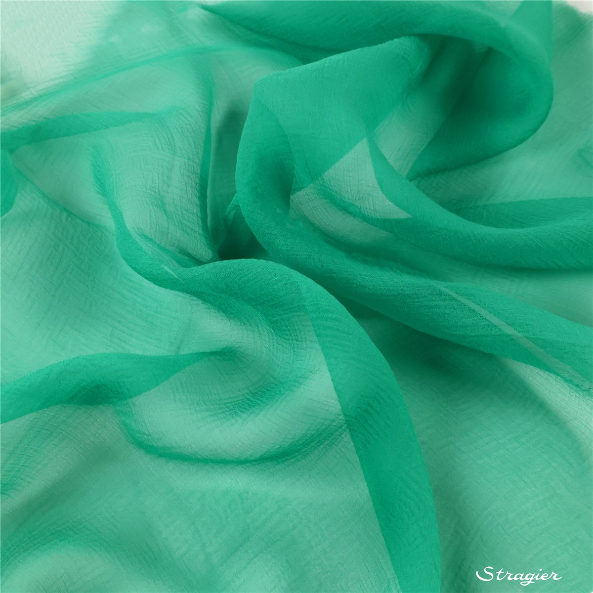 Silk Chiffon - Plain - Jade