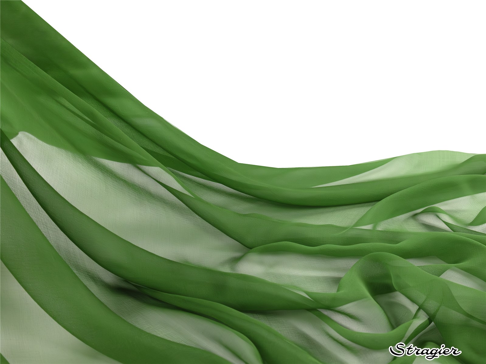 Mousseline de Soie - Uni - Military