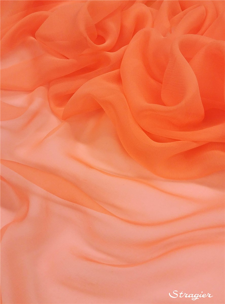 Mousseline de Soie - Uni - Peach