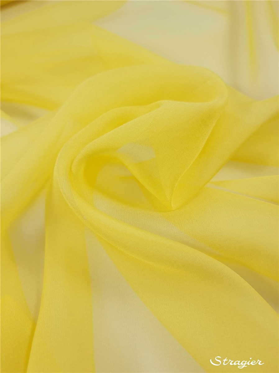 Silk Chiffon - Plain - Primrose