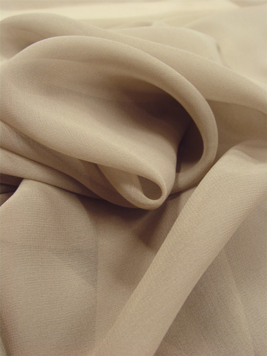 Silk Georgette - Plain - Chinchilla