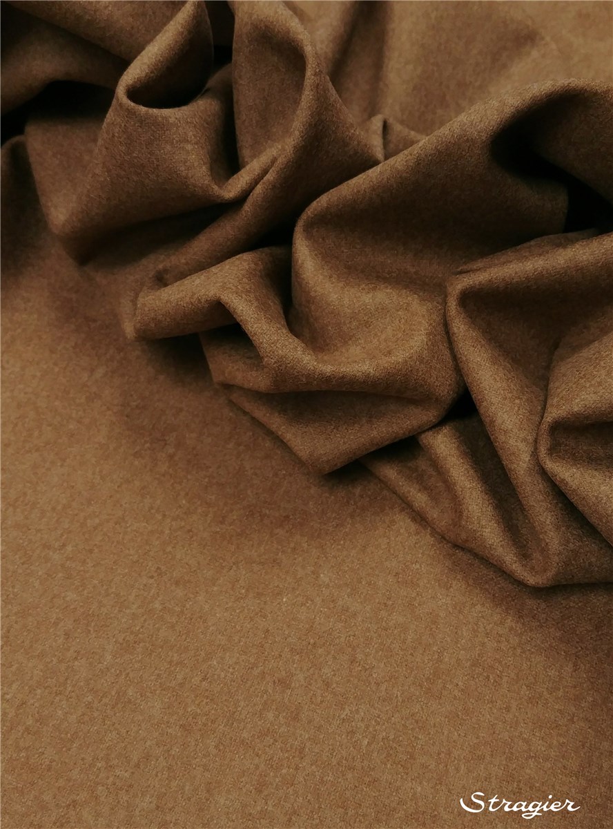 Fulled Merino Wool - Plain - Vigogne