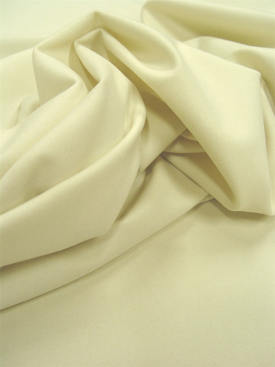 Fulled Merino Wool - Plain - Ivoire