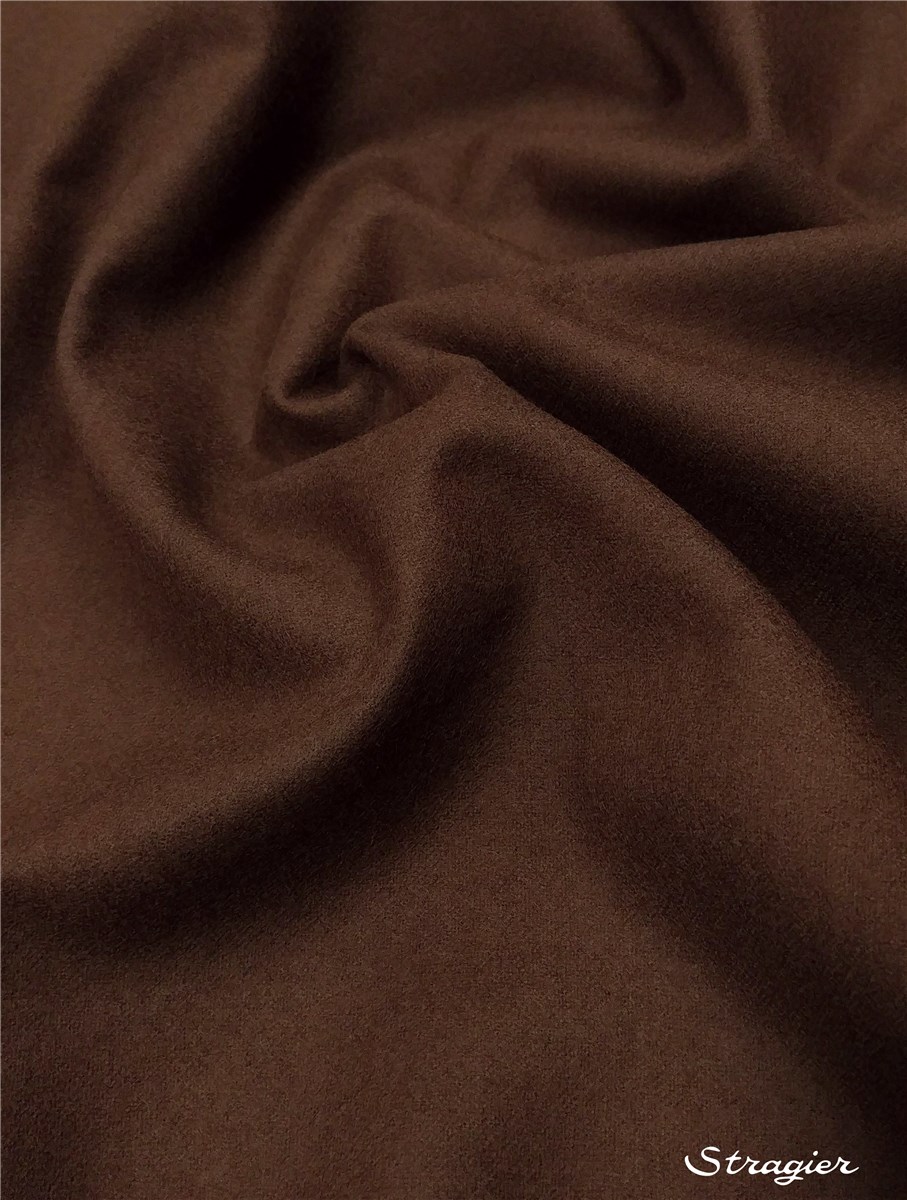 Fulled Merino Wool - Plain - Cacoa