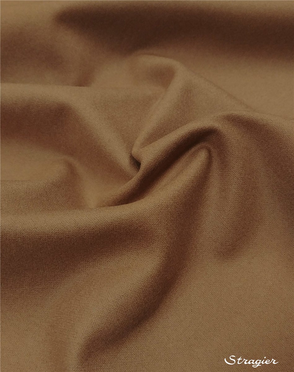 Fulled Merino Wool - Plain - Camel