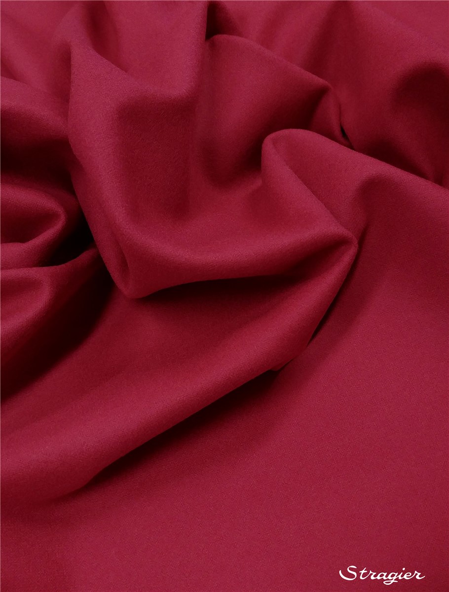 Fulled Merino Wool - Plain - Fuchsia
