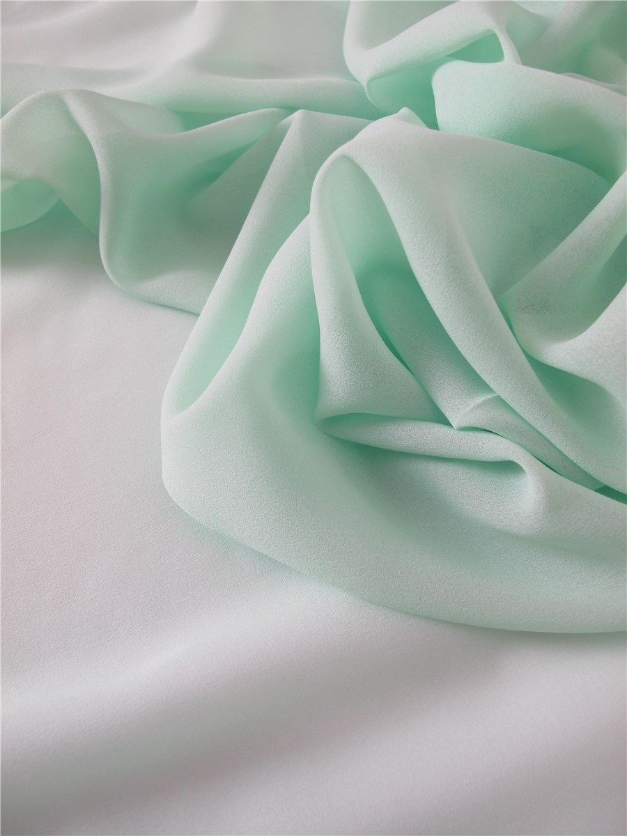 Crêpe Georgette en Soie - Uni - Peppermint