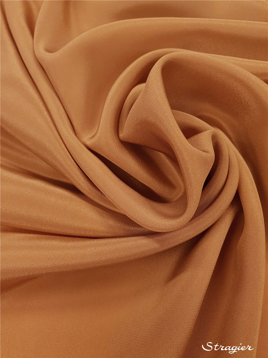 Crêpe de Chine - Uni - Mink