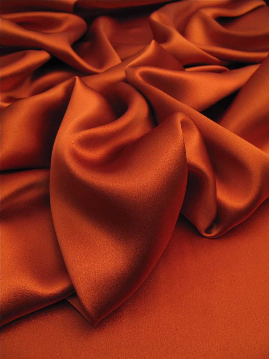 Royal Satin Crepe - Plain - Paprika