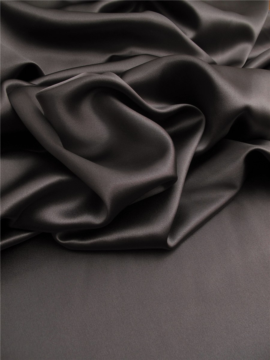Crêpe Satin Royal - Uni - Graphite 