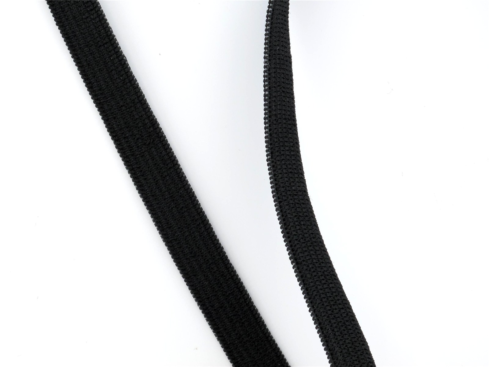 Knitted Elastic - Plain - Noir - 9 mm
