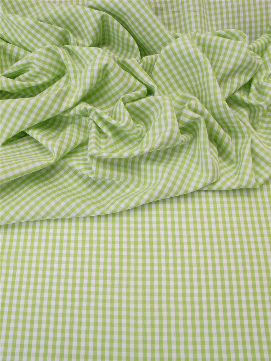 Popeline - Vichy 3mm - vert pomme